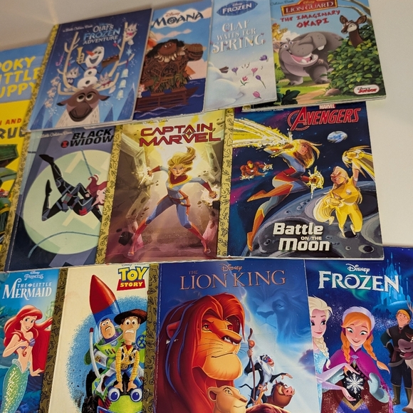 Vintage Little Golden Book Lot of 14- Disney, Marvel, Poky Little Puppy - Picture 3 of 3